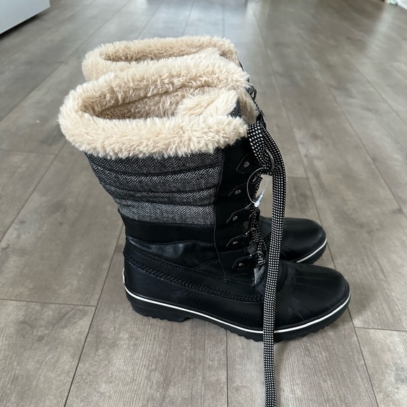 JBU Women's Siberia Waterproof Lace-Up Quilted Cold-Weather Boots Size 8M - Picture 8 of 16